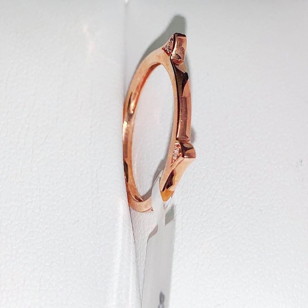 10K Rose Gold Diamond Ring (0.03ct) - Picture 4 of 6